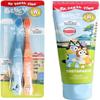 Bluey Toothbrush (Duo) and Toothpaste Set. Two Bluey Toothbrushes and Strawberry Flavoured Toothpaste for Ages 3-8 Years Old view 1