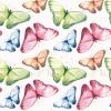 20 Napkins Animals Everywhere Coloured Butterflies as Table Decoration Paper Napkins with Motif Also for Decoupage and Decoupage 33 x 33 cm view 1