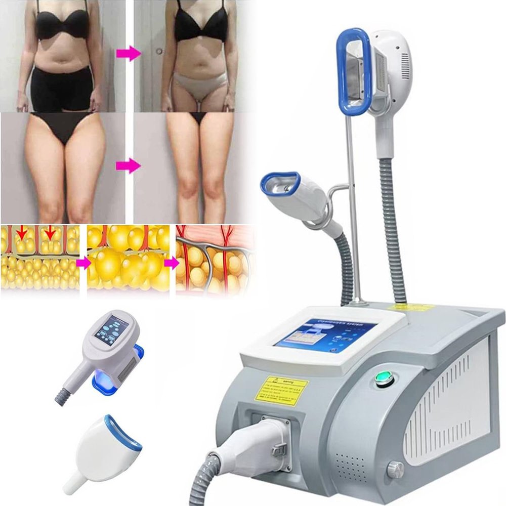 LZDOYY Cryolipolysis Fat Freezing Slimming Machine Cryotherapy Body RF Liposuction Lipo Laser Machine,110V