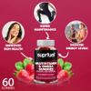 Suprfuel Multivitamin & Omega Gummies-60 Strawberry Flavour Multivitamin and Biotin Gummies-Vegan, Daily Supplement with Omega3, Vitamins A, C, D, E & Biotin-Supports Immune Health, Bones, Hair & Skin view 4