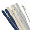 Zip Fasteners Nylon Closed End Zip 35-85 cm 5# Metal Zipper Open-end Zipper for Sewing Down Jacket Coat Clothing Sewing Accessories, Grey, 65cm1pcs(Navy Blue,45cm) view 2