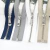 Zip Fasteners Nylon Closed End Zip 35-85 cm 5# Metal Zipper Open-end Zipper for Sewing Down Jacket Coat Clothing Sewing Accessories, Grey, 65cm1pcs(Navy Blue,45cm) view 3