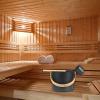 7L Luxurious Finnish Sauna Aluminum Bucket | Sauna Bucket and Ladle Set | Sauna Bucket Sauna Accessories for Men Women | Long Handle Spoon Set Matching Ladle Sauna Barrel | Sauna Bath Accessories view 3