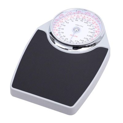 396 lb Capacity Mechanical Large Dial Bathroom Scale, Academy Doctors Style Precision Scales - No Buttons/Batteries - Ideal for Hotel, Household, and Hospital Use