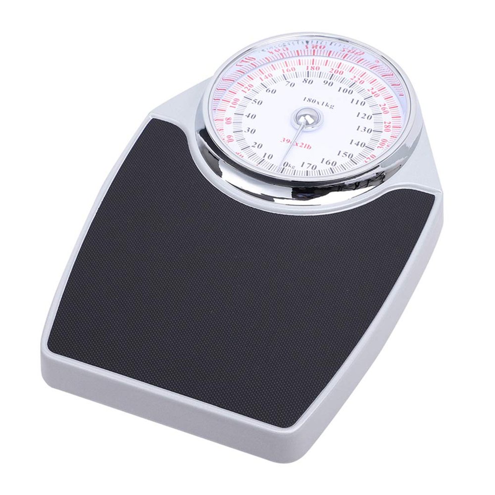396 lb Capacity Mechanical Large Dial Bathroom Scale, Academy Doctors Style Precision Scales - No Buttons/Batteries - Ideal for Hotel, Household, and Hospital Use