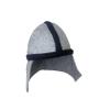 100% Wool Felt Sauna Hat Knight Helmet Helps to Protect Your Head from Heat Grey view 3