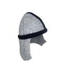 100% Wool Felt Sauna Hat Knight Helmet Helps to Protect Your Head from Heat Grey view 4
