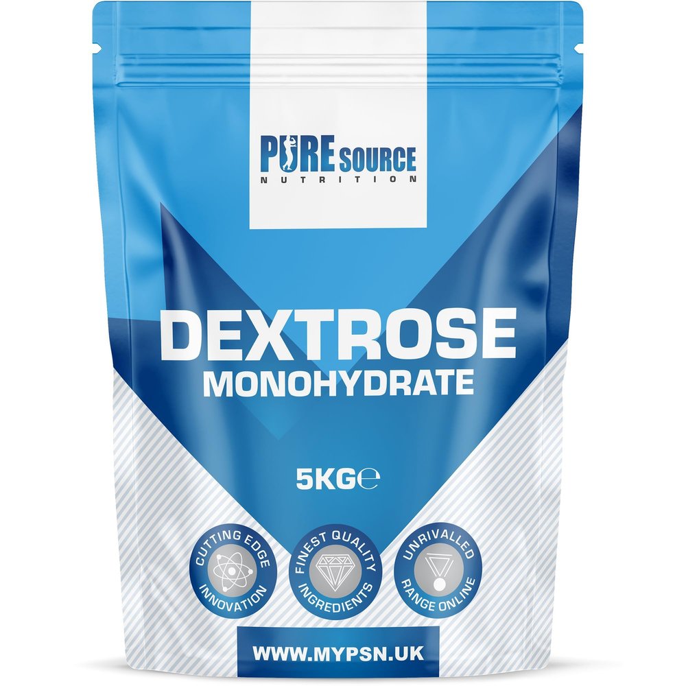 100% Pure Dextrose Powder Energy Drink Supplement Carbohydrate Powder Glucose Brewing Sugar, Wine Beer Making by Pure Source Nutrition (5kg)