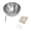 ANKROYU Sauna Bowl, Stainless Steel Sauna Essential Oil Diffuser, Sauna Essential Oil Bowl, Hanging Oil Cup with Block for Sauna Room (L) view 1