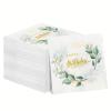 100 Pcs 3-Ply Happy Birthday Napkin disposable, HATIST 6.5 x 6.5 Inch Folded Cocktail Napkins Disposable for Men Women Birthday Table Decorations view 1