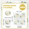100 Pcs 3-Ply Happy Birthday Napkin disposable, HATIST 6.5 x 6.5 Inch Folded Cocktail Napkins Disposable for Men Women Birthday Table Decorations view 2