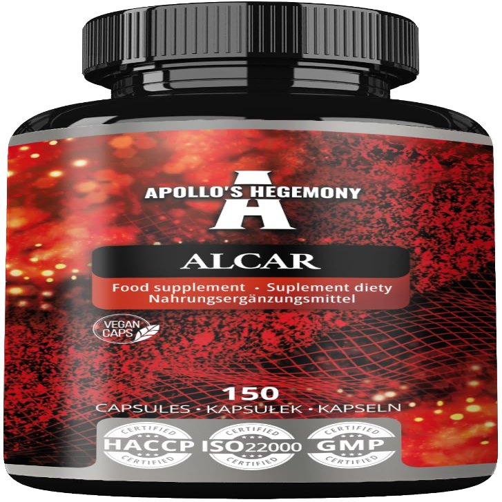 Acetyl L-Carnitine HCL 550 mg, ALCAR 150 Vegan Capsules, 5 Months Supply, High Strength Amino Acid Supplement, Supports Cognitive Functions & Energy Levels - by Apollo's Hegemony
