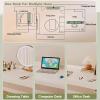 115-210cm Overbed Laptop Trolley Desk Bed Working Table Bed Table for Laptop Study Work Hospital Medical Height Adjustable 65-95cm Cross Bed Table with Wheels(Color:Wood) view 3