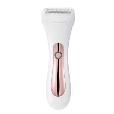 Yominerr 2in1 Electric Bikini Trimmer for Women Electric Shaver Wet/Dry Shaver for Hair Removal from Pubic Area Face Legs White