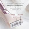 Yominerr 2in1 Electric Bikini Trimmer for Women Electric Shaver Wet/Dry Shaver for Hair Removal from Pubic Area Face Legs White view 4