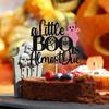 A Little Boo is Almost Due Cake Topper, Happy 1st Boo Day, Ghost Halloween Baby Shower Gender Reveal Party Decorations for Girls view 4
