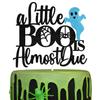 A Little Boo is Almost Due Cake Topper, Happy 1st Boo Day, Ghost Halloween Baby Shower Gender Reveal Party Decorations for Boys view 1