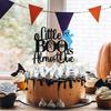 A Little Boo is Almost Due Cake Topper, Happy 1st Boo Day, Ghost Halloween Baby Shower Gender Reveal Party Decorations for Boys view 2