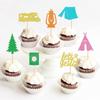 28 Pack Bachelorette Party Cupcake Toppers Camping Single Party Cupcake Picks for Valentine Wedding Engagement Bridal Shower Hen Funny Party Birthday Cake Decorations green view 3