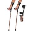 (1 Pair) Forearm Crutches with Adjustable Support, Crutches Adults, Crutches Golden, Open Cuff Crutches, for Mobility and Accessibility After a Leg Injury or Surgery, Mobility Aid for Foot Selfless view 1