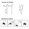 1 Pair Aluminum Forearm Crutch, Push Button Adjustable Height Crutches, Ergonomic Open Cuff Crutches for Men/Women, Supports Up to 100 Kg/220 Lbs, Black/Pink/Blue decorate Warm life (Pink) Selfless view 4