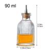 Glixoft Bitters Bottle Vintage Dasher Bottle Cocktail Mixing Glass Bottles for Home and Bar Restaurant House Kitchen, Round view 3