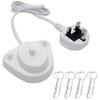 Electric Toothbrush Charger for Oral B UK with Toothbrush Charger Stand, Type 3757 Charging Base Case Compatible With 4PCS Toothbrush Heads Covers view 1