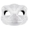 ALXOY Halloween Dinosaur Mask Moving Jaw Hard Plastic Dino Mask with Lifelike Teeth and Open Tyrannosaurus Rex (Blue C)