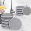 10PCS Multifuctional Wire Dishwashing Rags for Wet and Dry, New Upgraded Round Multipurpose Double Layer Non Scratch Wire Dishcloth Cleaning Washing Cloth for Dishes,Stove Tops,Sinks, Counters view 1