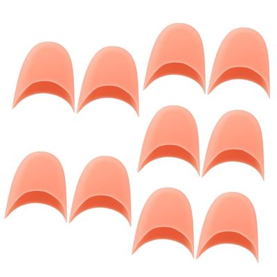 FRCOLOR 5 Pairs Ballet Pointe Set Ballet Toe Pads Heel Pads for Boots Shoe Toe Protector Dance Toes Covers for High Heel Shoes Silicone Feet Protector Comfortable Toe Covers