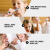 Hoement 2pcs Soft-bristled Boy Girl's Toothbrushes Tongue Cleaner Adorable Design for Boys and Girls view 4