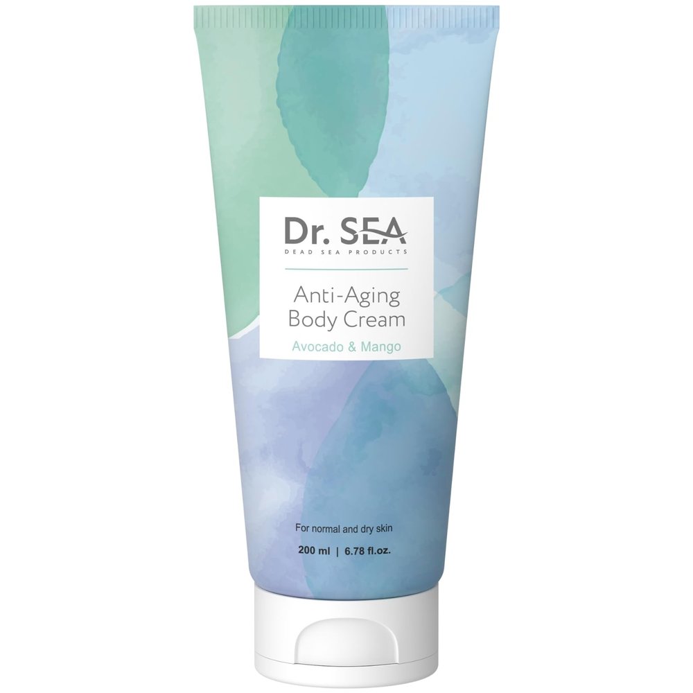 DR. SEA Anti-Aging Body Cream with Mango & Olive Oils Hydrates, Nourishes & Firms Soft Skin, Restored Elasticity & Anti-Aging Protection 200ml
