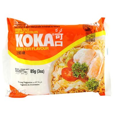 Instant Noodle Bundle Pack with Koka The Original Lobster Flavour Oriental Instant Noodles (30 x 85g) - 1 Pack | Full Case: (30 x 85g Each).