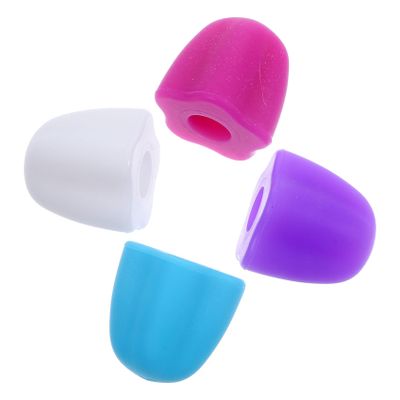 Healvian Silicone Toothpaste Caps 4pcs Set Self-Sealing Design Easy Squeeze Dispenser for Home Necessity Bathroom Use Sturdy Soft Material Convenient Hygiene Accessory