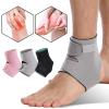 BLBTEDUAMDE Adjustable Ankle Support Sleeve - Ankle Brace For Men & Women, Perfect For Running, Basketball, Soccer, And Fitness(Gris,S) view 2