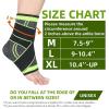 BLBTEDUAMDE Adjustable Ankle Support Sleeve - Ankle Brace For Men & Women, Perfect For Running, Basketball, Soccer, And Fitness(1PC Black,L) view 4