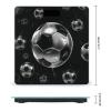 Weight Scale, Soccer Black Print Digital Scale Bathroom Scale LCD Display Scale Body Weight Scale Portable Scale view 2