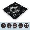 Weight Scale, Soccer Black Print Digital Scale Bathroom Scale LCD Display Scale Body Weight Scale Portable Scale view 3