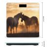 Weight Scale, Horses in Love Print Digital Scale Bathroom Scale LCD Display Scale Portable Scale Fitness Scale Household Scale view 2