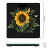 Weight Scale, Weed with Sunflower Print Digital Scale Bathroom Scale LCD Display Scale Body Weight Scale Portable Scale view 2