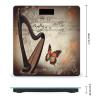 Weight Scale, Music Background with Harp and Butterfly Print Digital Scale Bathroom Scale LCD Display Scale Portable Scale Fitness Scale Household Scale view 2