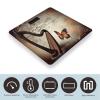 Weight Scale, Music Background with Harp and Butterfly Print Digital Scale Bathroom Scale LCD Display Scale Portable Scale Fitness Scale Household Scale view 3