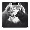 Weight Scale, Wolves Love Under The Moon Wild Animal Print Digital Scale Bathroom Scale LCD Display Scale Body Weight Scale Portable Scale view 1