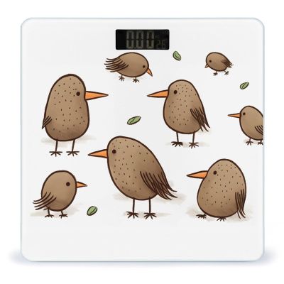 Weight Scale, Kiwi Birds Cute Print Digital Scale Bathroom Scale LCD Display Scale Portable Scale Fitness Scale Household Scale