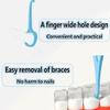 8 Pieces Aligner Removal Tool Invisible Aligner Remover Tool Kits Invisible Aligner Braces Remover Hook for Tooth Cleaning Oral Care (Individual Packs-Blue+Yellow+Green+Pink) view 2