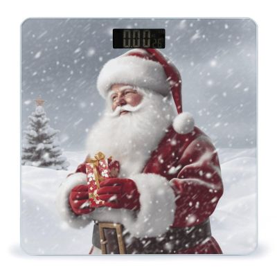 Weight Scale, Santa Claus Snow Secenry Print Digital Scale Bathroom Scale LCD Display Scale Body Weight Scale Portable Scale