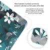 Weight Scale, Teal Grey and White Floral Print Digital Scale Bathroom Scale LCD Display Scale Body Weight Scale Portable Scale view 4