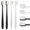 Portable Bristle Toothbrush with Wavy/Flat Bristles Floss Micro Nano Toothbrush,Good Cleaning Effect for Sensitive Teeth Oral Gum Recession view 2