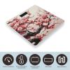Weight Scale, Japanese Floral Cherry Blossom Print Digital Scale Bathroom Scale LCD Display Scale Portable Scale Fitness Scale Household Scale view 3