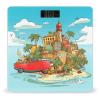 Weight Scale, Island of Cuba Print Digital Scale Bathroom Scale LCD Display Scale Portable Scale Fitness Scale Household Scale view 1